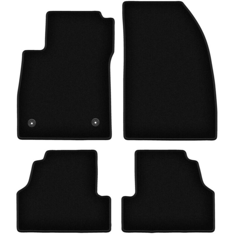 foto del prodotto tappetini basic in velluto nero per chevrolet trax crossover 2013 