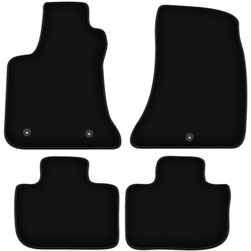 foto del prodotto tappetini basic in velluto nero per chrysler 300c berlina, station wagon, touring 2004 2010 