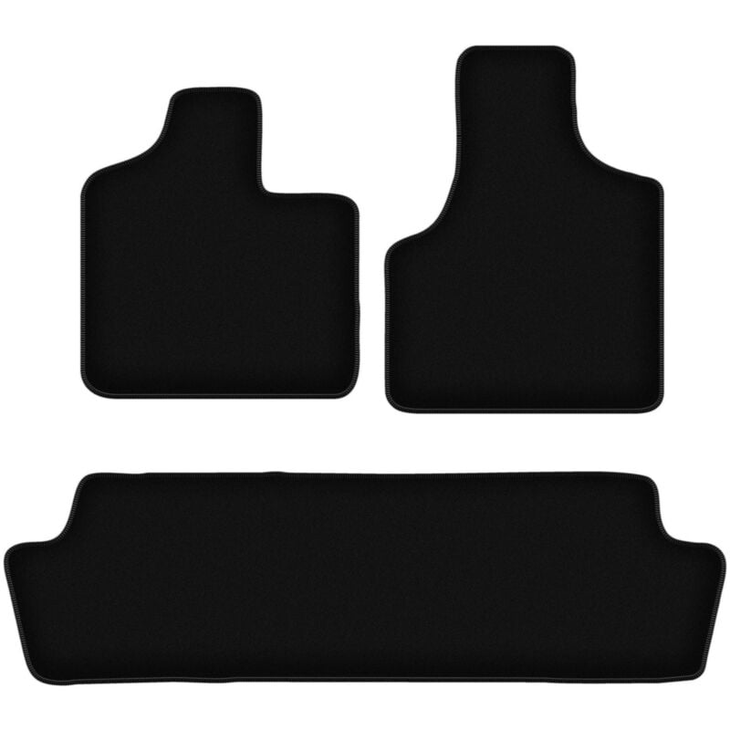 foto del prodotto tappetini basic in velluto nero per chrysler voyager iv minivan 2000 2008 