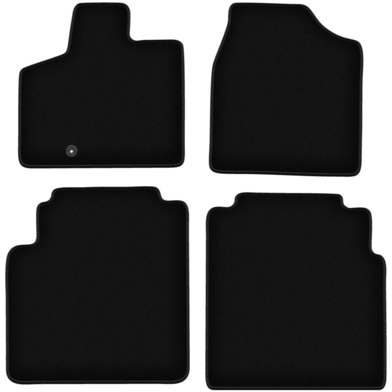 foto del prodotto tappetini basic in velluto nero per chrysler voyager v minivan 2008 2016 