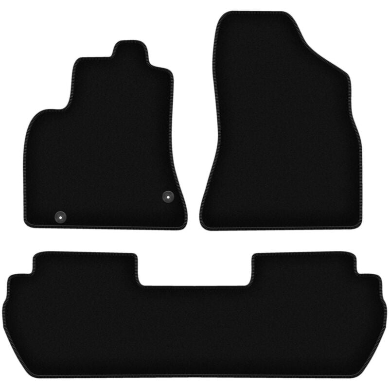 foto del prodotto tappetini basic in velluto nero per citroen berlingo ii 5 posti 2008 2018 