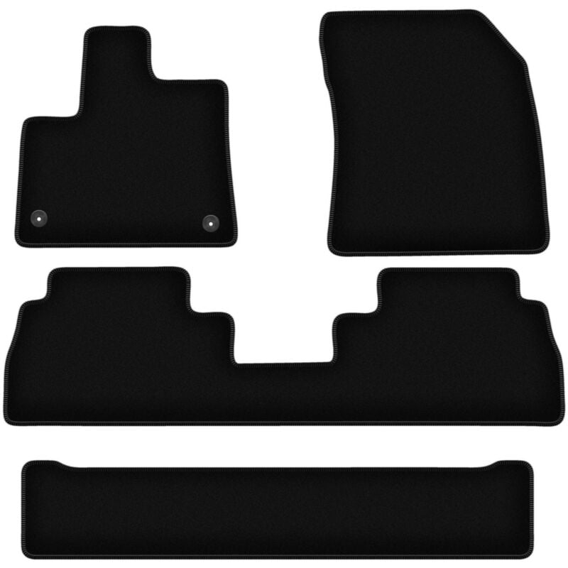 foto del prodotto tappetini basic in velluto nero per citroen berlingo iii multispace 7 persone 2018 