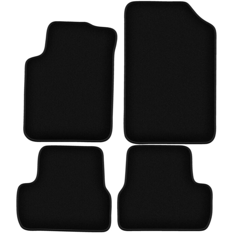 foto del prodotto tappetini basic in velluto nero per citroen c3 i hatchback 2002 2009 