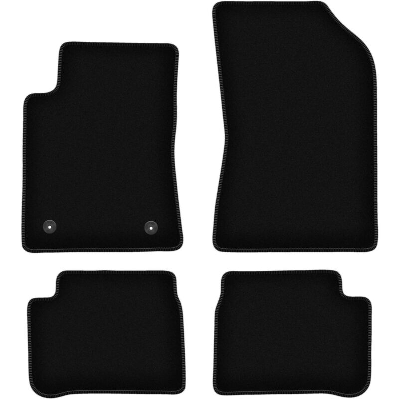foto del prodotto tappetini basic in velluto nero per citroen c3 iii hatchback 2017 