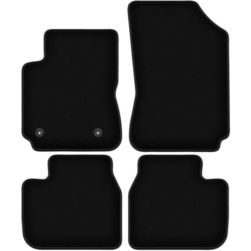 foto del prodotto tappetini basic in velluto nero per citroen c4 cactus ii crossover 2018 