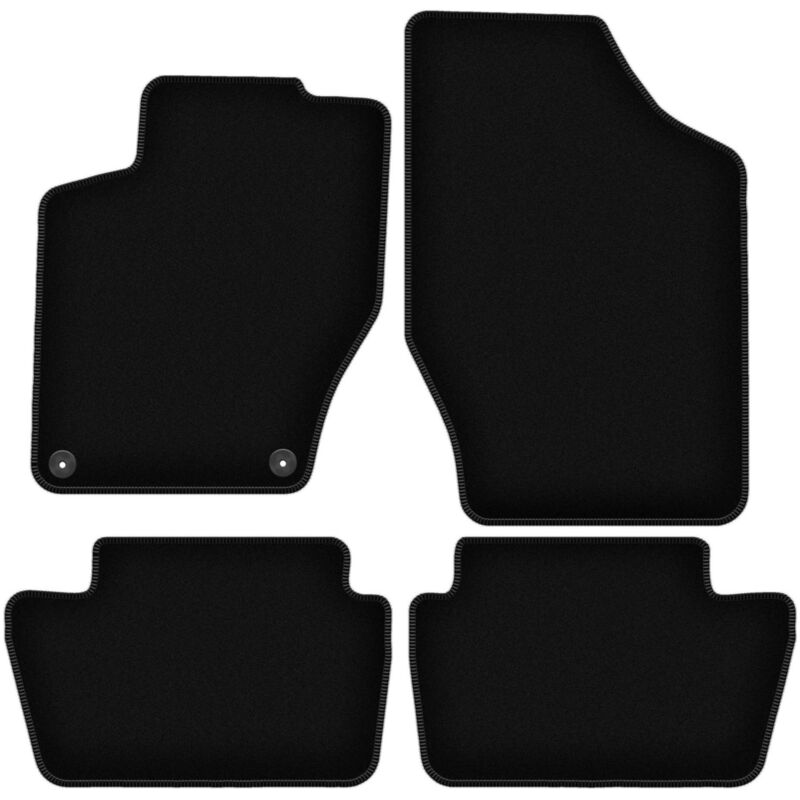foto del prodotto tappetini basic in velluto nero per citroen c4 ii berlina, station wagon 2010 2018 