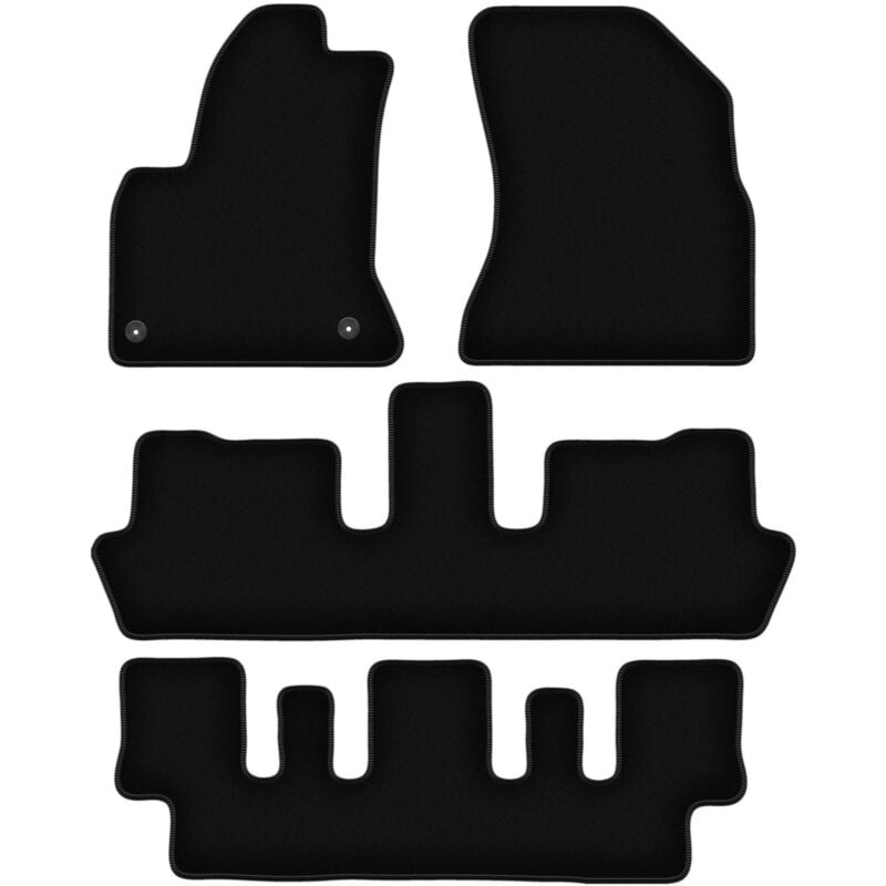 foto del prodotto tappetini basic in velluto nero per citroen c4 picasso i 7 persone 2006 2013 