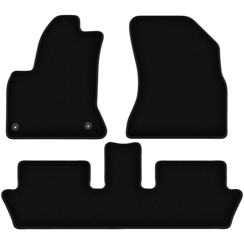 foto del prodotto tappetini basic in velluto nero per citroen c4 picasso i monovolume 2006 2013 