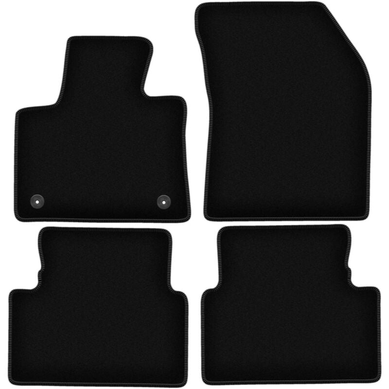 foto del prodotto tappetini basic in velluto nero per citroen c5 aircross crossover 2019 