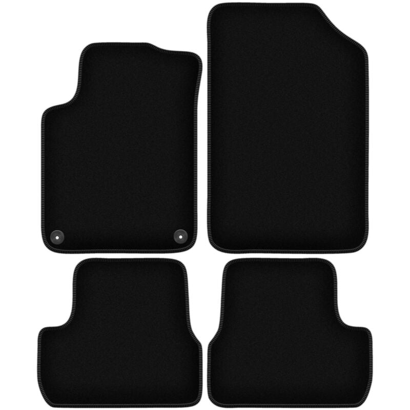 foto del prodotto tappetini basic in velluto nero per citroen ds3 cabrio 2015 