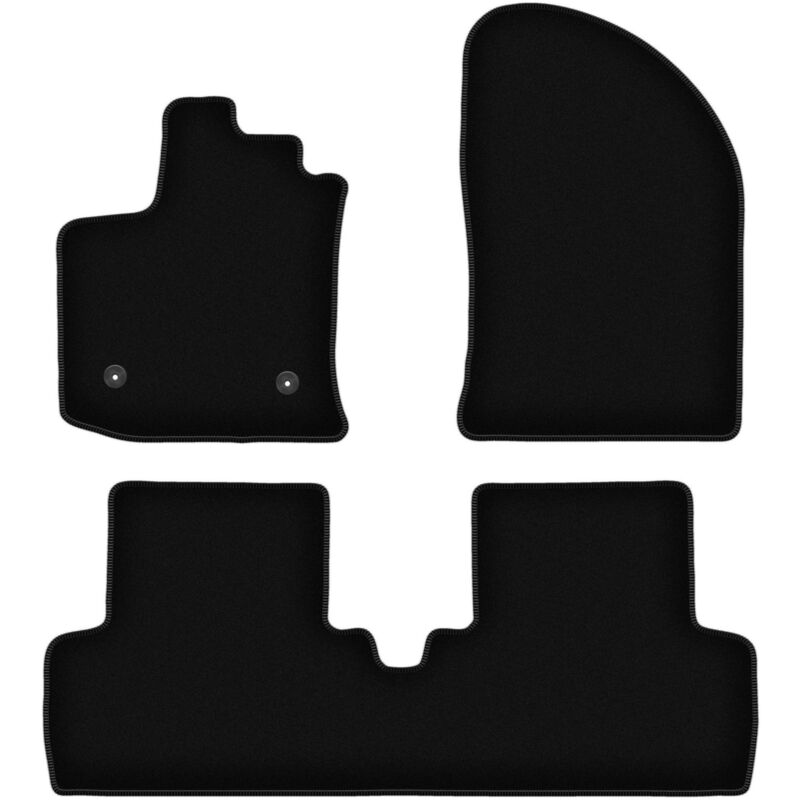 foto del prodotto tappetini basic in velluto nero per dacia lodgy monovolume 2012 