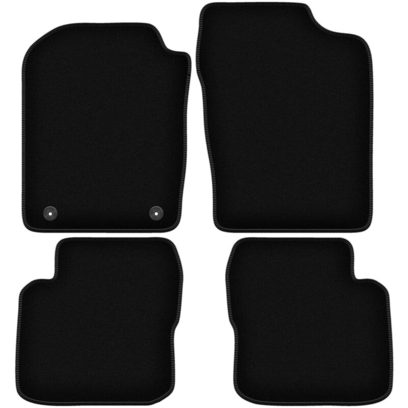 foto del prodotto tappetini basic in velluto nero per daihatsu cuore vii l276 hatchback 2007 