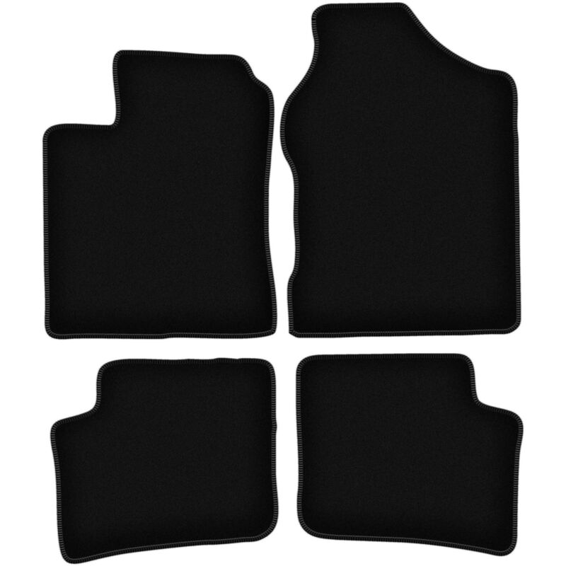 foto del prodotto tappetini basic in velluto nero per daihatsu trevis hatchback 2006 2009 