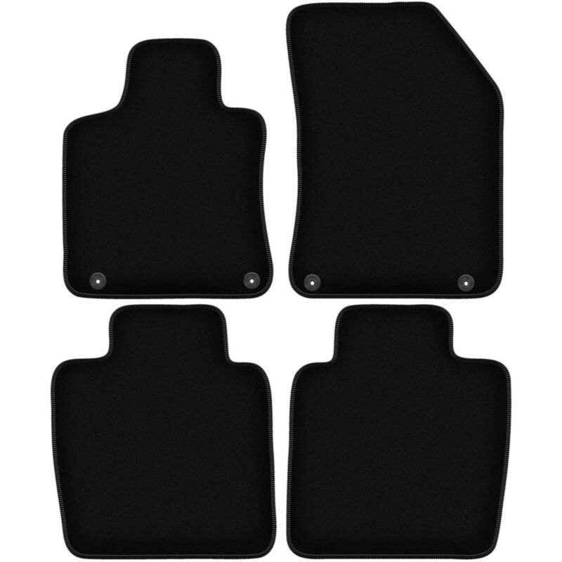 foto del prodotto tappetini basic in velluto nero per ds. 9 berlina 2020 
