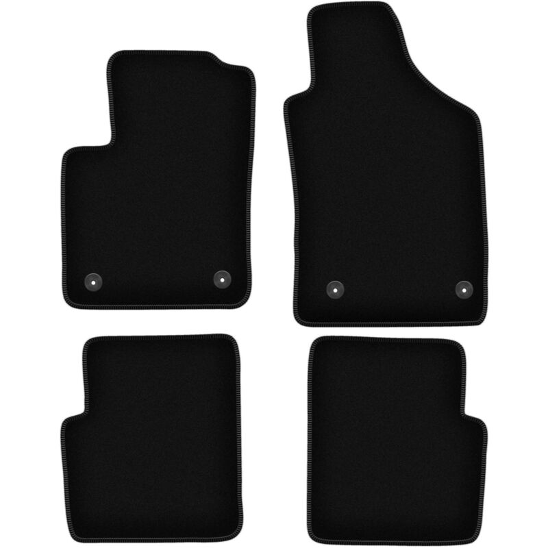 foto del prodotto tappetini basic in velluto nero per fiat 500 fl hatchback 2013 2019 