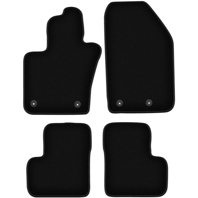 foto del prodotto tappetini basic in velluto nero per fiat 500x crossover 2014 2018 