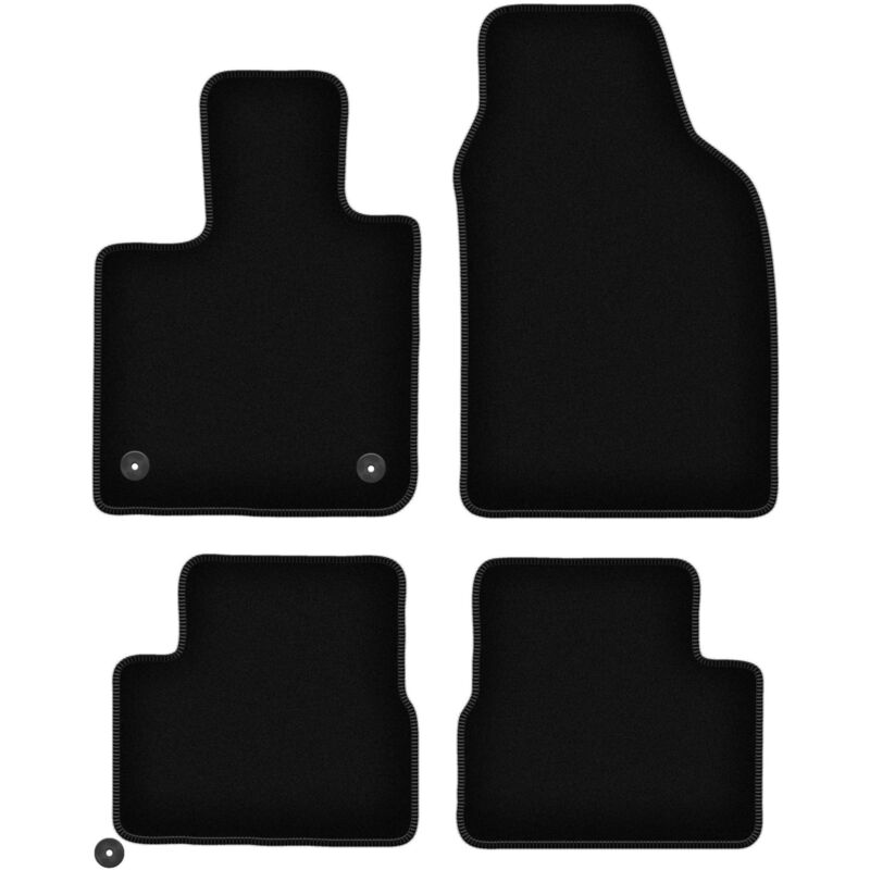 foto del prodotto tappetini basic in velluto nero per fiat e 500x 500x crossover elettrico 2019 