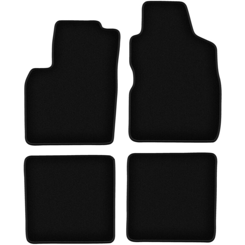 foto del prodotto tappetini basic in velluto nero per fiat panda ii hatchback 2002 2010 