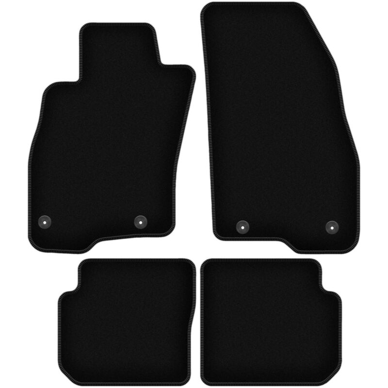 foto del prodotto tappetini basic in velluto nero per fiat punto 12 hatchback 2012 2018 