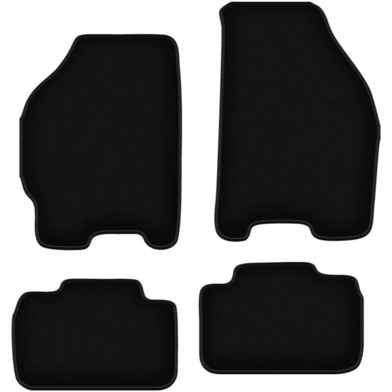foto del prodotto tappetini basic in velluto nero per fiat punto i hatchback 1992 1999 