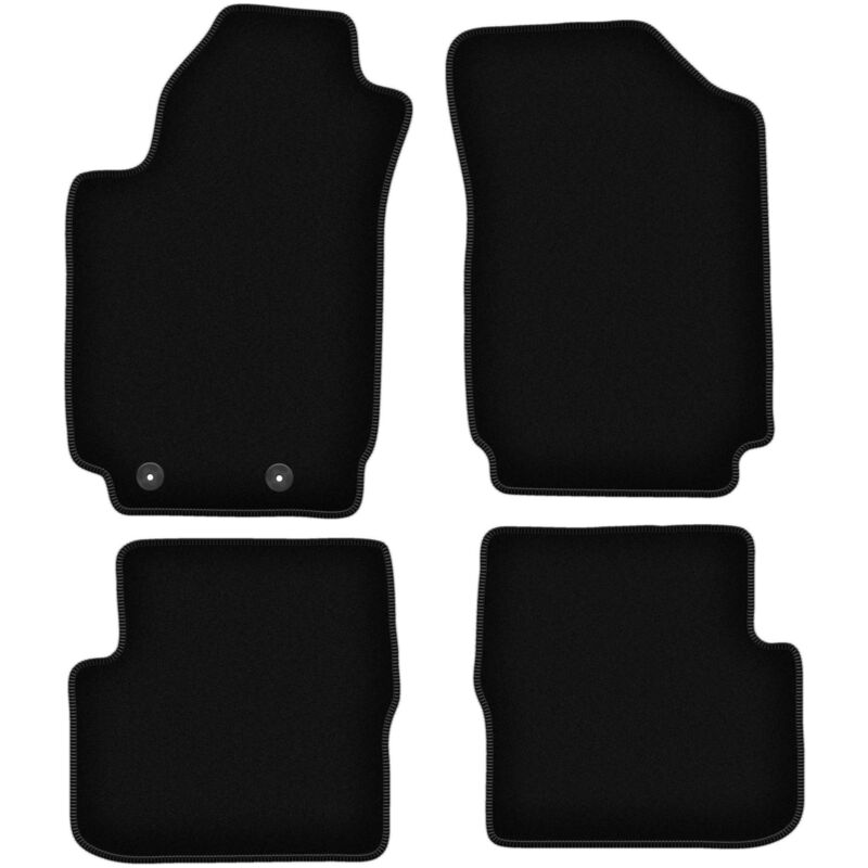 foto del prodotto tappetini basic in velluto nero per fiat stilo hatchback, station wagon 2000 2008 