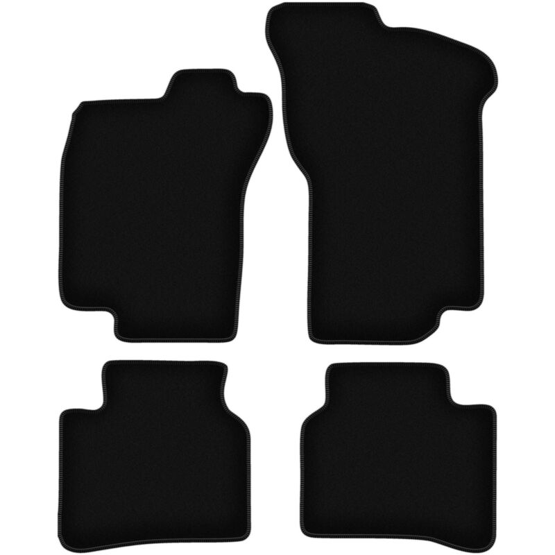 foto del prodotto tappetini basic in velluto nero per fiat tipo i hatchback 1988 1995 