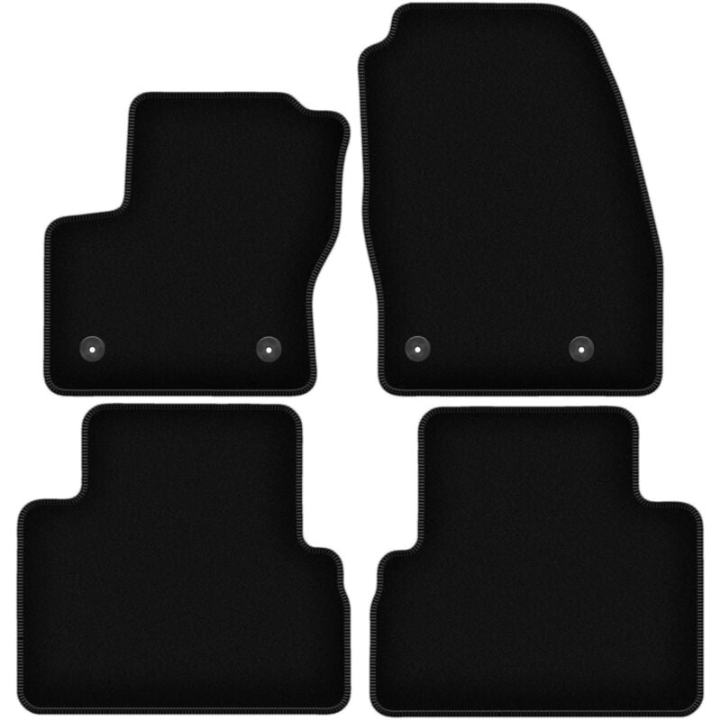 foto del prodotto tappetini basic in velluto nero per ford c max mk2 minivan 2015 2019 