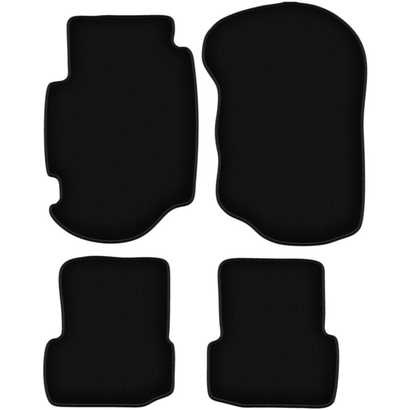 foto del prodotto tappetini basic in velluto nero per ford escort mk7 hatchback, station wagon 1995 2002 