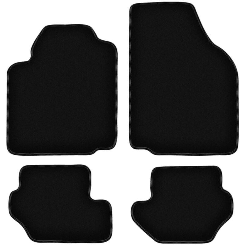 foto del prodotto tappetini basic in velluto nero per ford fiesta mk4 hatchback 1995 1999 