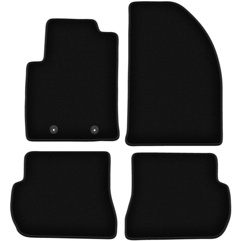foto del prodotto tappetini basic in velluto nero per ford fiesta mk6 hatchback 2002 2010 