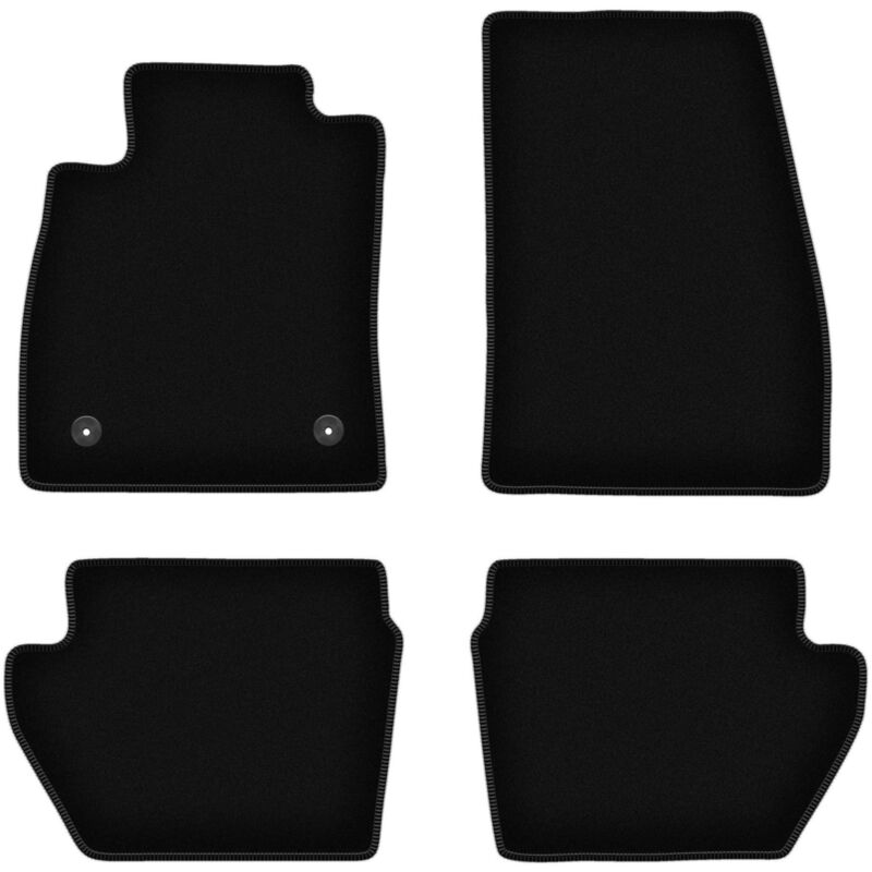 foto del prodotto tappetini basic in velluto nero per ford fiesta mk8 hatchback 2017 