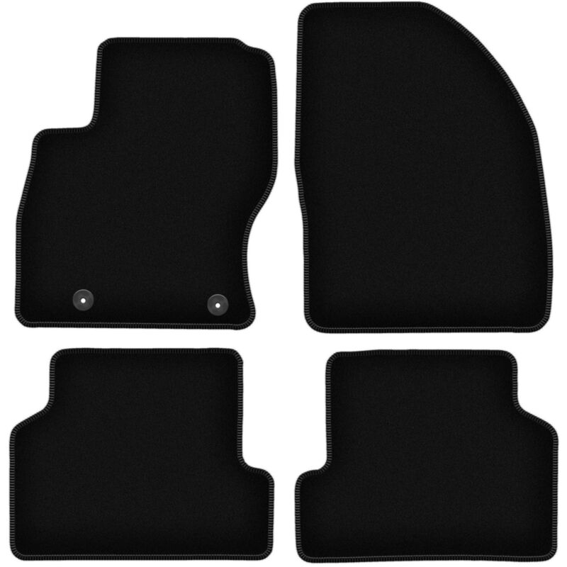foto del prodotto tappetini basic in velluto nero per ford focus mk2 station wagon, berlina, hatchback 2004 2011 