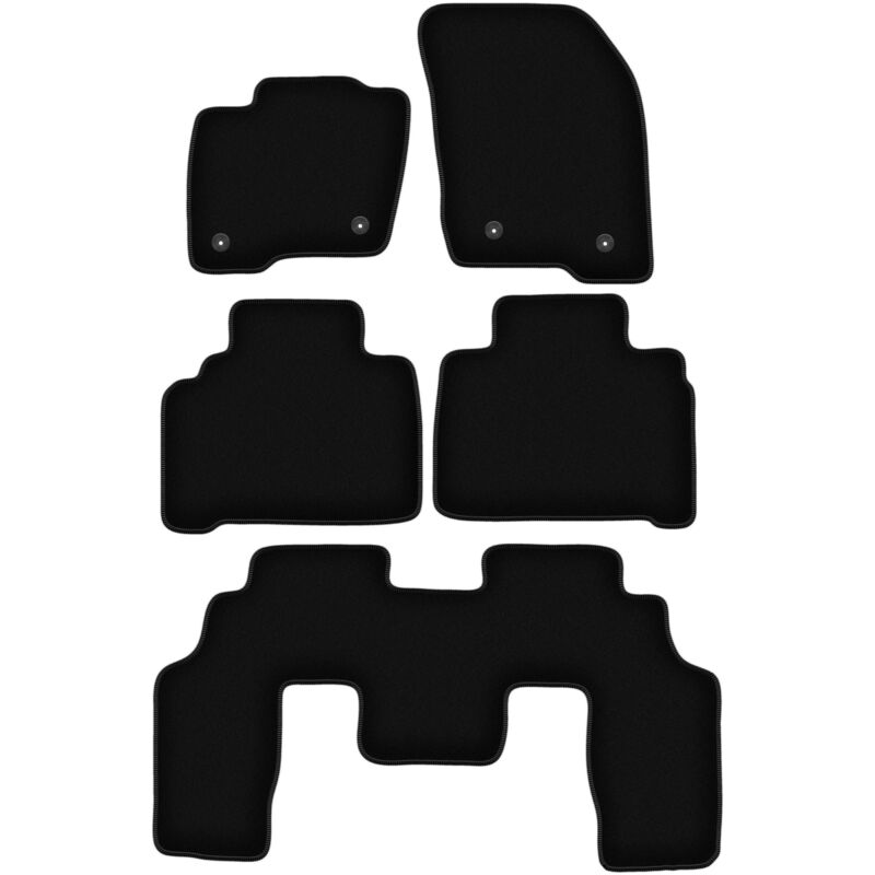 foto del prodotto tappetini basic in velluto nero per ford galaxy mk3 minivan 2015 
