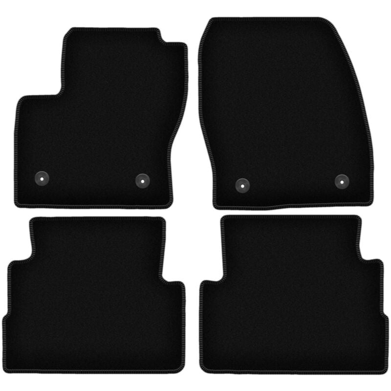foto del prodotto tappetini basic in velluto nero per ford kuga mk2 suv 2012 2019 