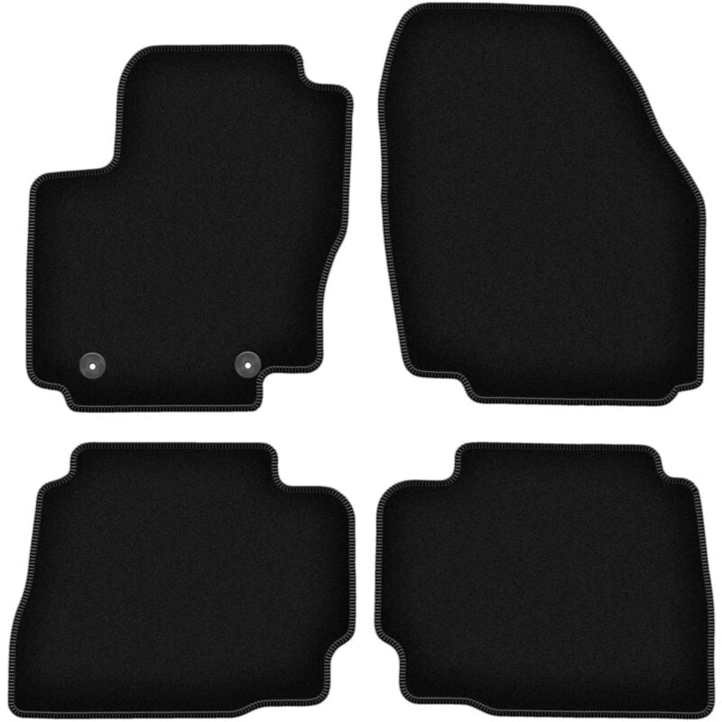 foto del prodotto tappetini basic in velluto nero per ford mondeo mk4 liftback, berlina, station wagon 2007 2012 