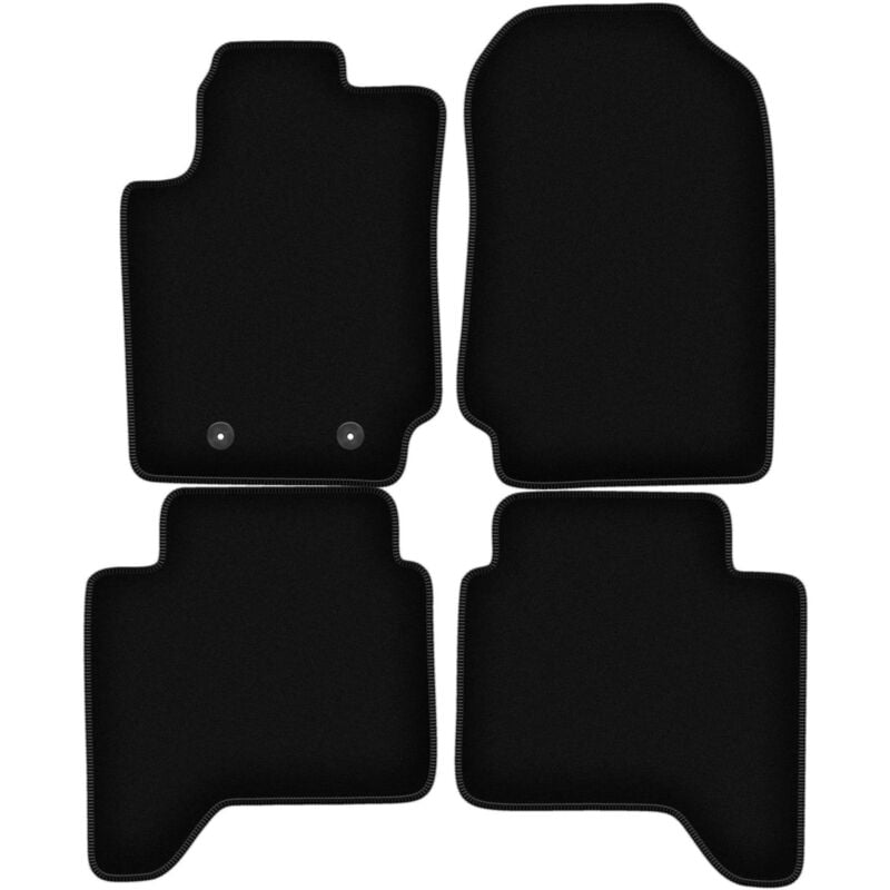 foto del prodotto tappetini basic in velluto nero per ford ranger pick up 2012 2019 