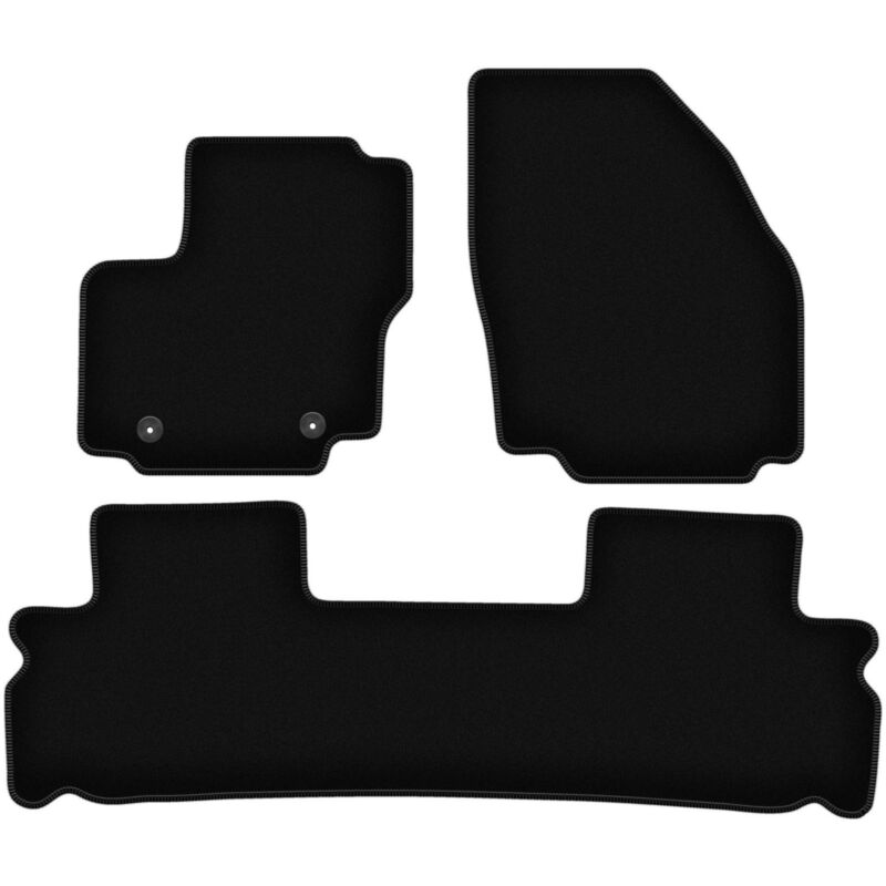 foto del prodotto tappetini basic in velluto nero per ford s max mk1 minivan 2006 2012 