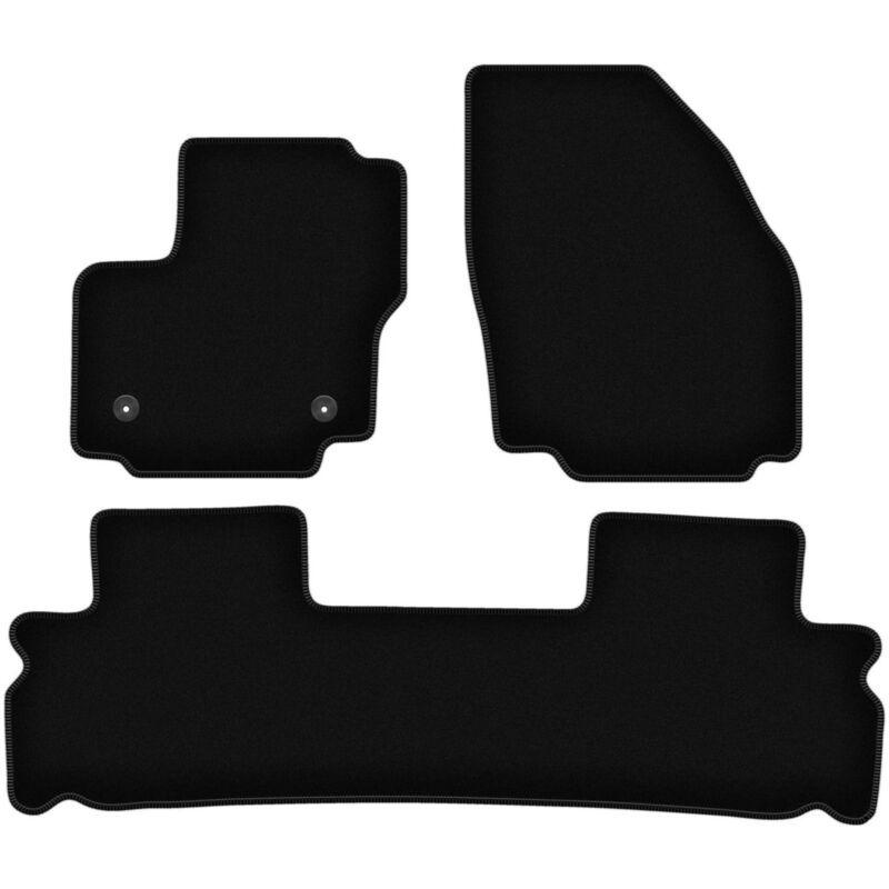 foto del prodotto tappetini basic in velluto nero per ford s max mk1 minivan 2012 2015 