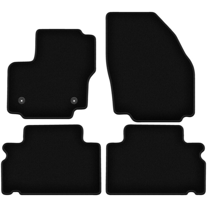 foto del prodotto tappetini basic in velluto nero per ford s max mk1 minivan 2012 2015 