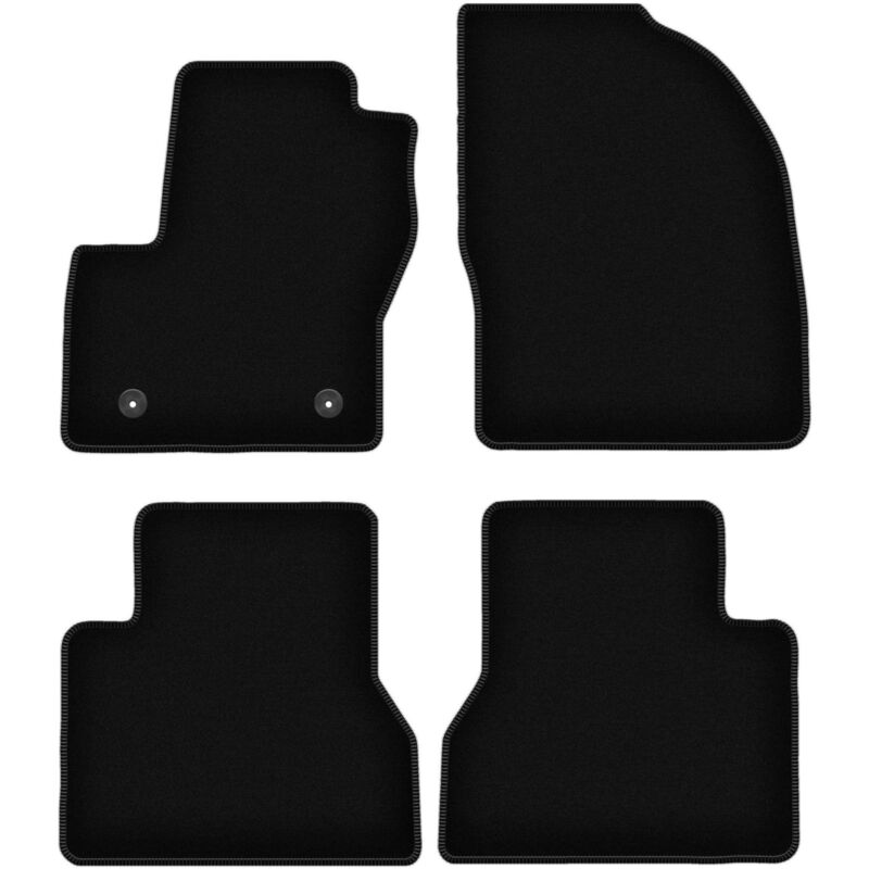 foto del prodotto tappetini basic in velluto nero per ford tourneo connect kombivan 2013 2017 