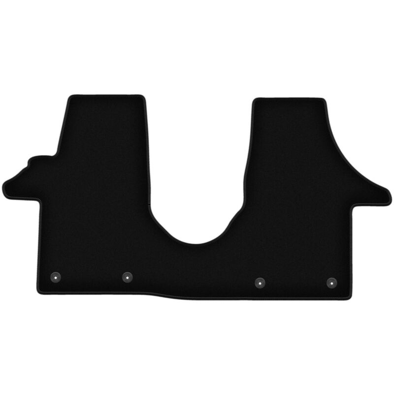 foto del prodotto tappetini basic in velluto nero per furgone per consegne volkswagen transporter t5 2003 2015 