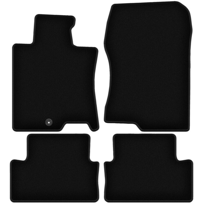 foto del prodotto tappetini basic in velluto nero per honda accord viii berlina, station wagon, tourer 2008 2015 