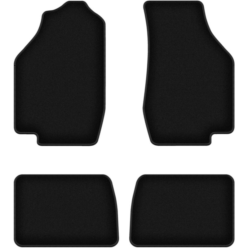 foto del prodotto tappetini basic in velluto nero per honda civic iv hatchback 1987 1991 