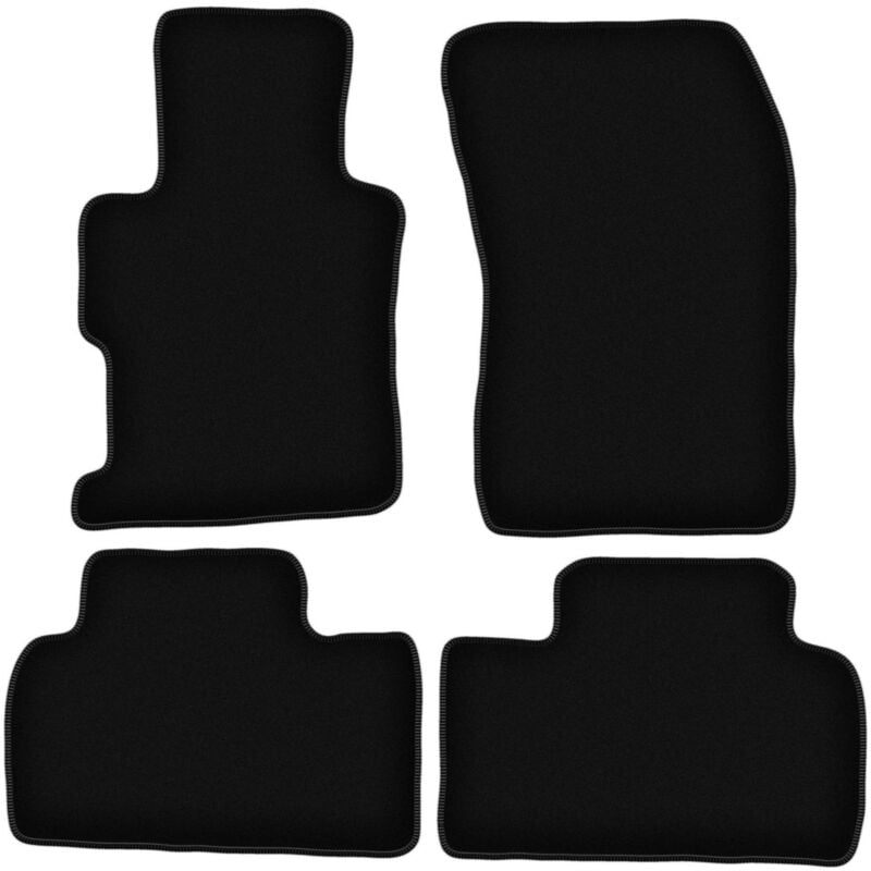 foto del prodotto tappetini basic in velluto nero per honda civic ix berlina 2011 2016 