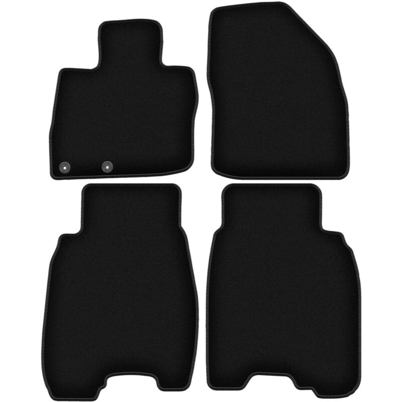 foto del prodotto tappetini basic in velluto nero per honda civic viii hatchback 2006 2012 