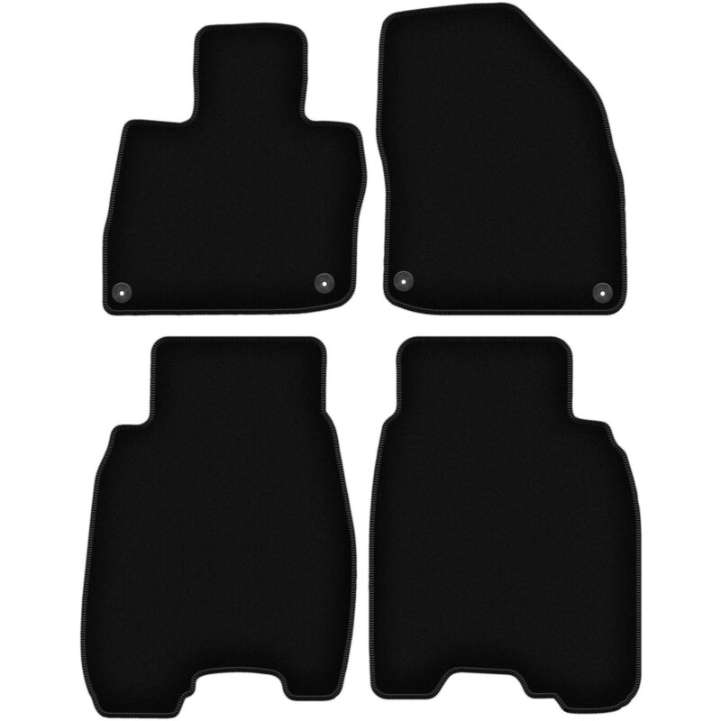 foto del prodotto tappetini basic in velluto nero per honda civic viii ufo hatchback 2006 2012 