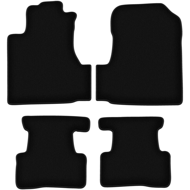 foto del prodotto tappetini basic in velluto nero per honda cr v iii suv 2006 2011 