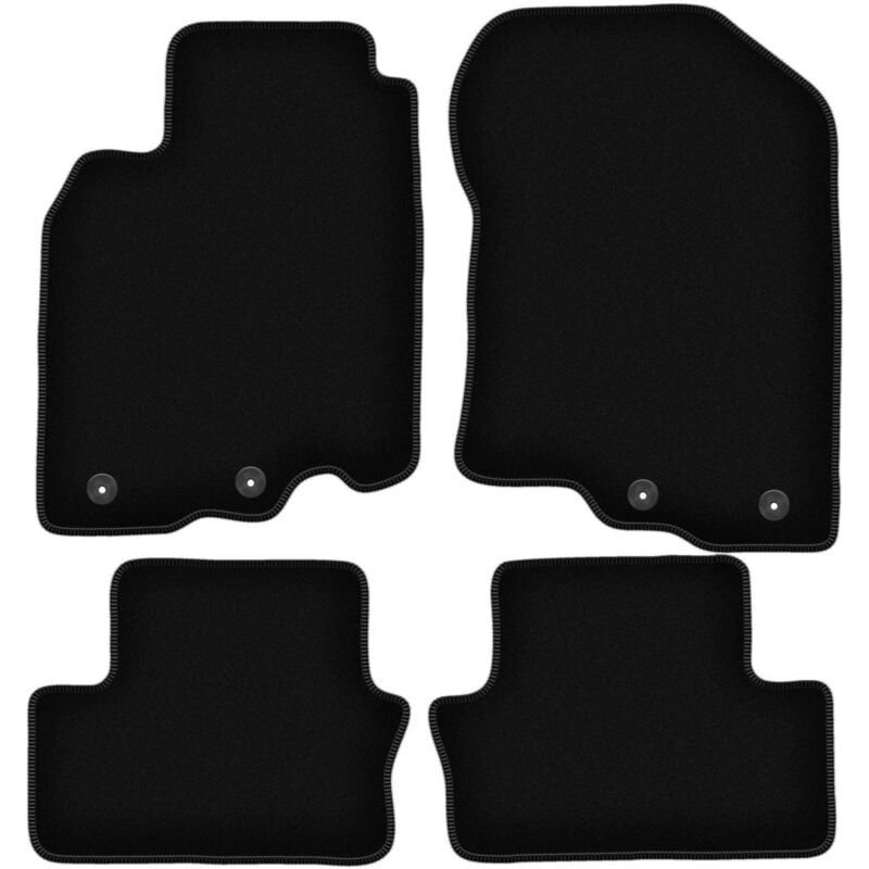 foto del prodotto tappetini basic in velluto nero per honda insight ii hatchback 2009 2014 