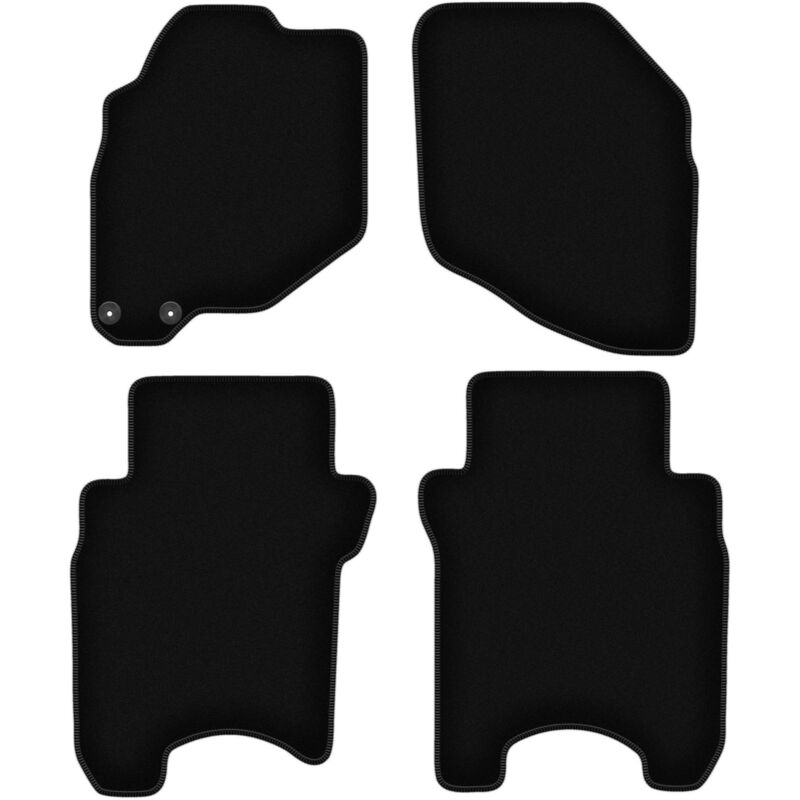 foto del prodotto tappetini basic in velluto nero per honda jazz ii hatchback 2002 2007 