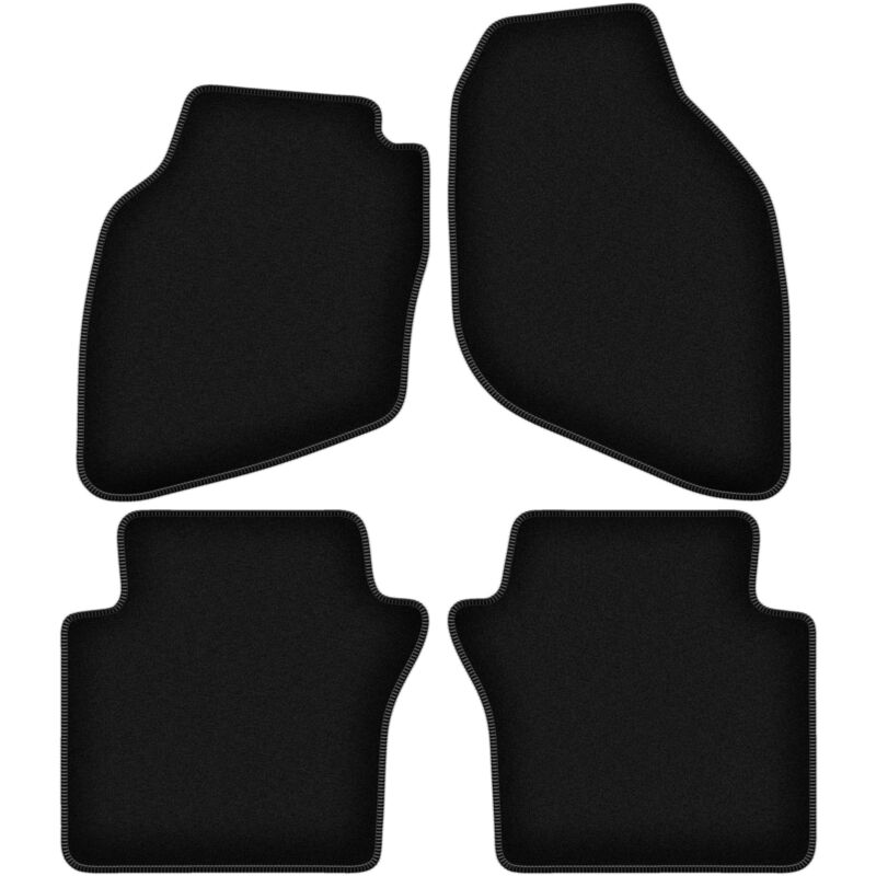 foto del prodotto tappetini basic in velluto nero per honda jazz ii hatchback 2002 2008 